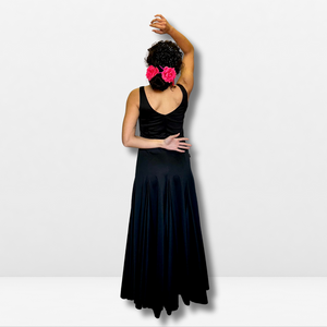 Vestido flamenco mujer - Con tirantes y color liso