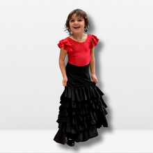 Cargar imagen en el visor de la galería, Falda Flamenca Niña - Seis volantes lisos.
