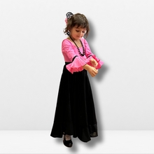 Cargar imagen en el visor de la galería, Falda Flamenca Niña - Volante inferior liso.
